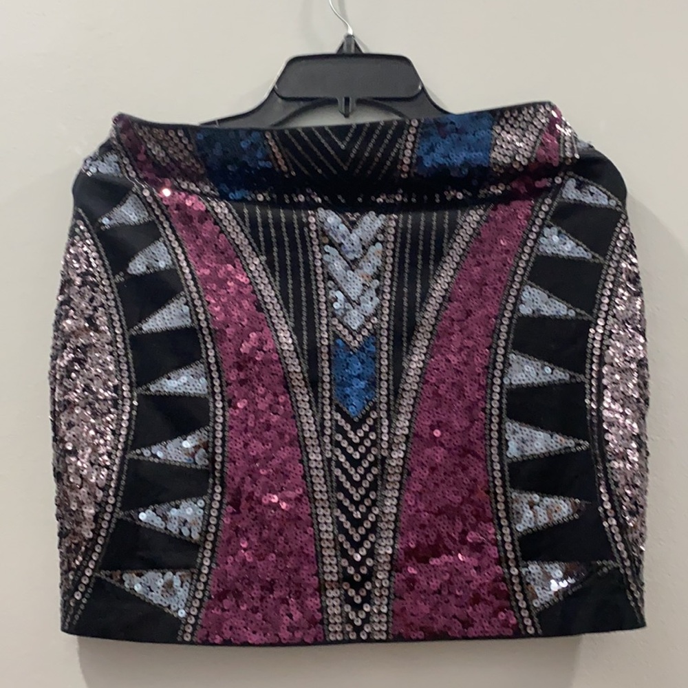 Express Sequins MIni Skirt . Very good condition. Size S. - Picture 2 of 3